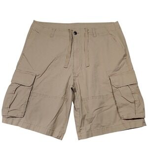 CSG Cargo Shorts 38 x10 Mens Beige Outdoors Camping Hiking 21" Gorpcore Ripstop